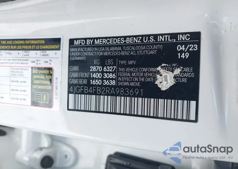 2024 Mercedes-Benz Gle 350 4Matic z USA, uszkodzony, nr VIN 4JGFB4FB2RA983691